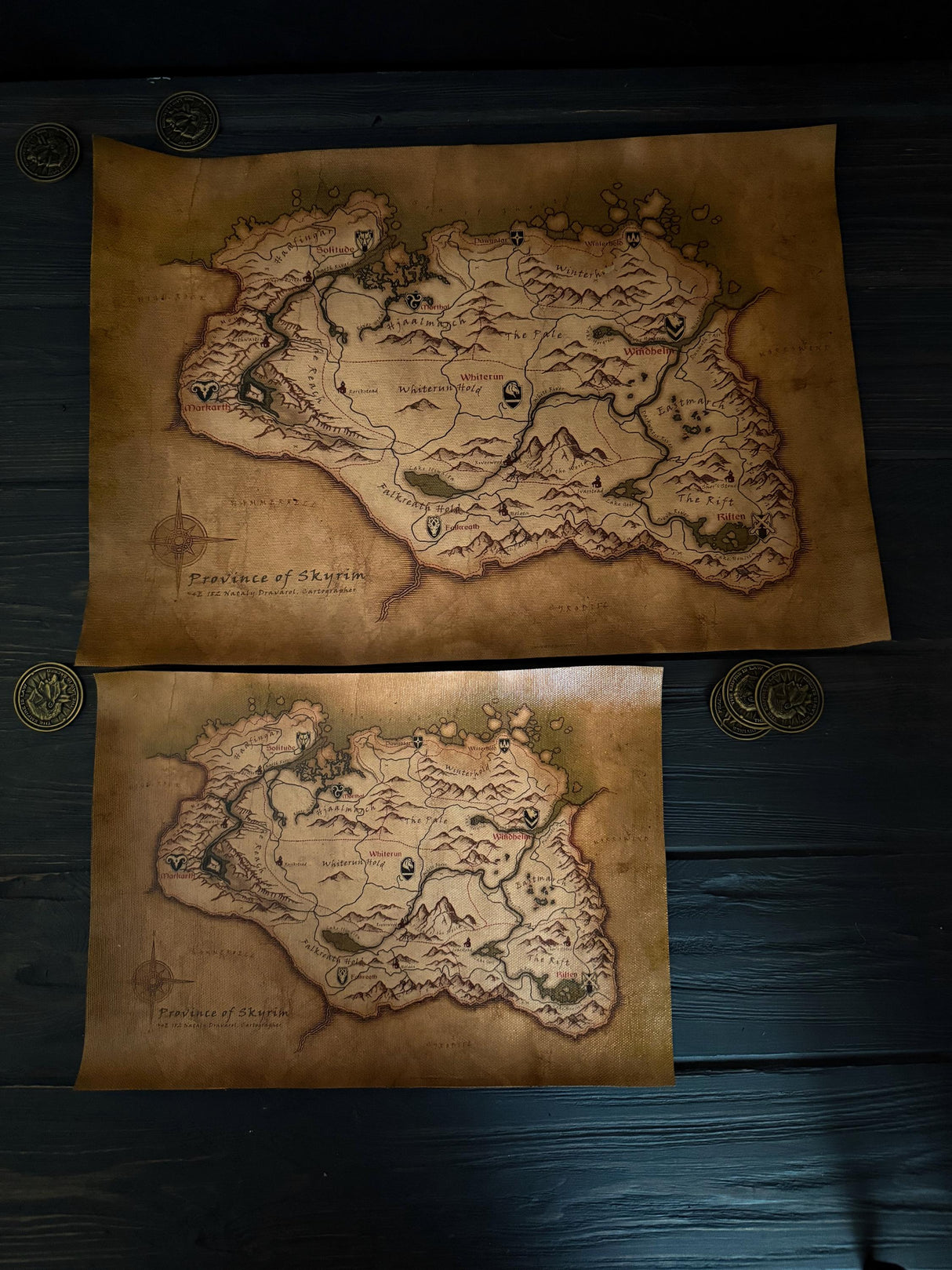 Skyrim Map, Home and Office Decor, Art, The Elder Scrolls V Poster