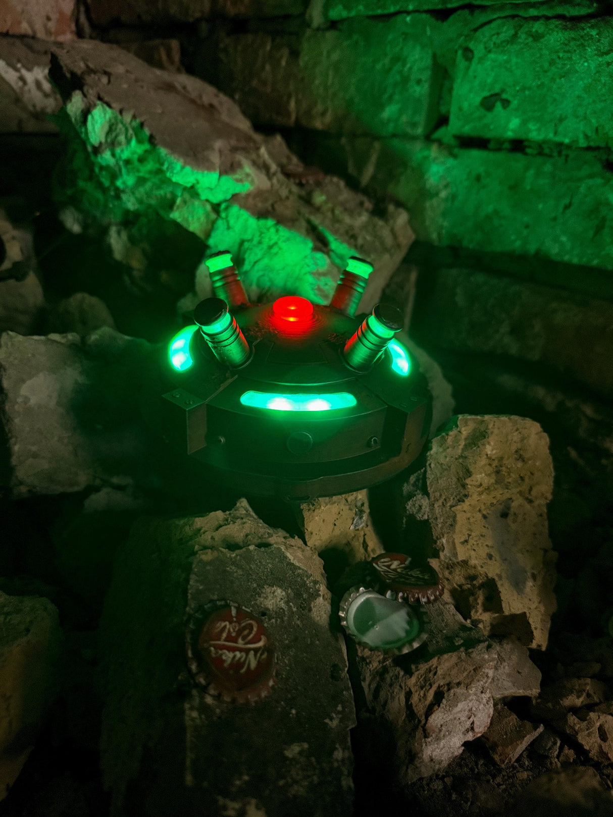 HandMade Cosplay Glowing Plasma Mine Replica, Fallout Inspired Prop, Gamer Decor