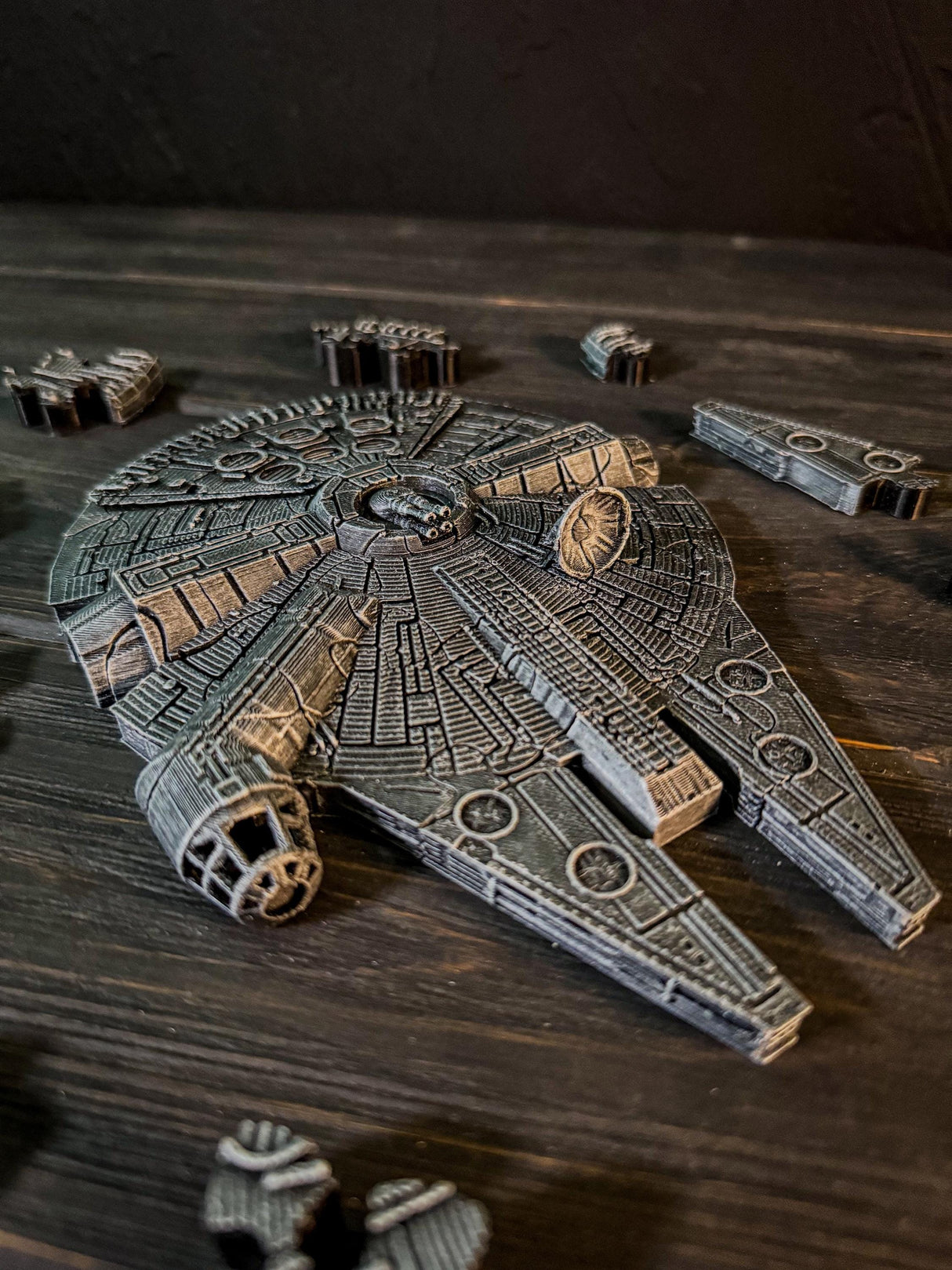 Millennium Falcon Puzzle, Handmade 3D Printed Decor, Gift for Sci-Fi Fans