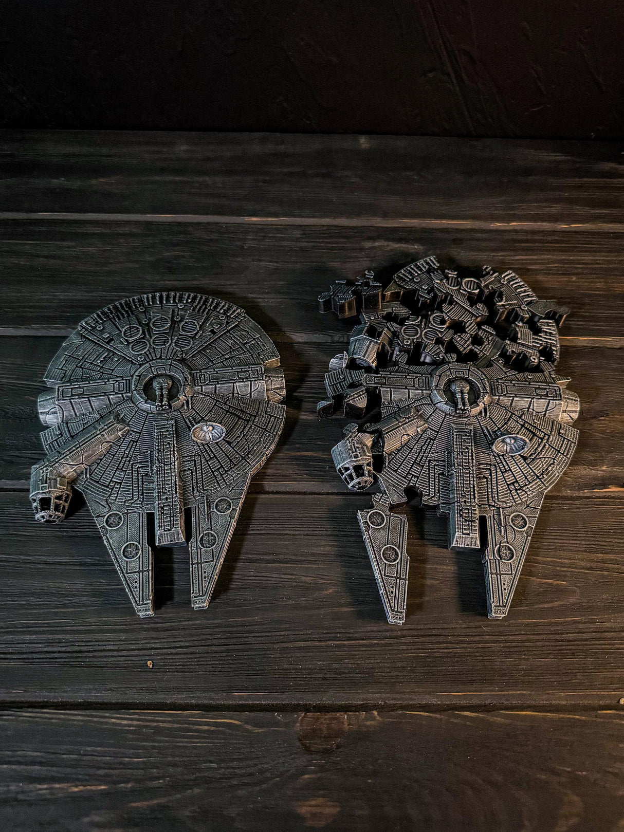 Millennium Falcon Puzzle, Handmade 3D Printed Decor, Gift for Sci-Fi Fans