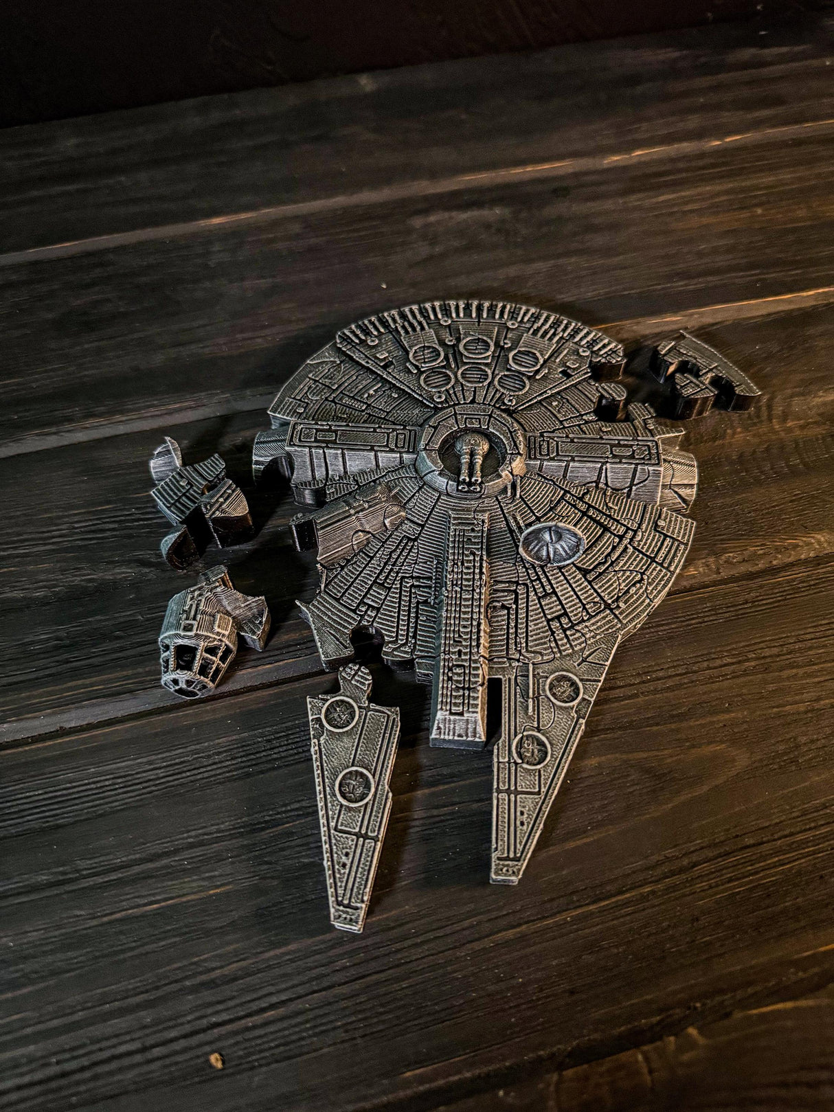Millennium Falcon Puzzle, Handmade 3D Printed Decor, Gift for Sci-Fi Fans