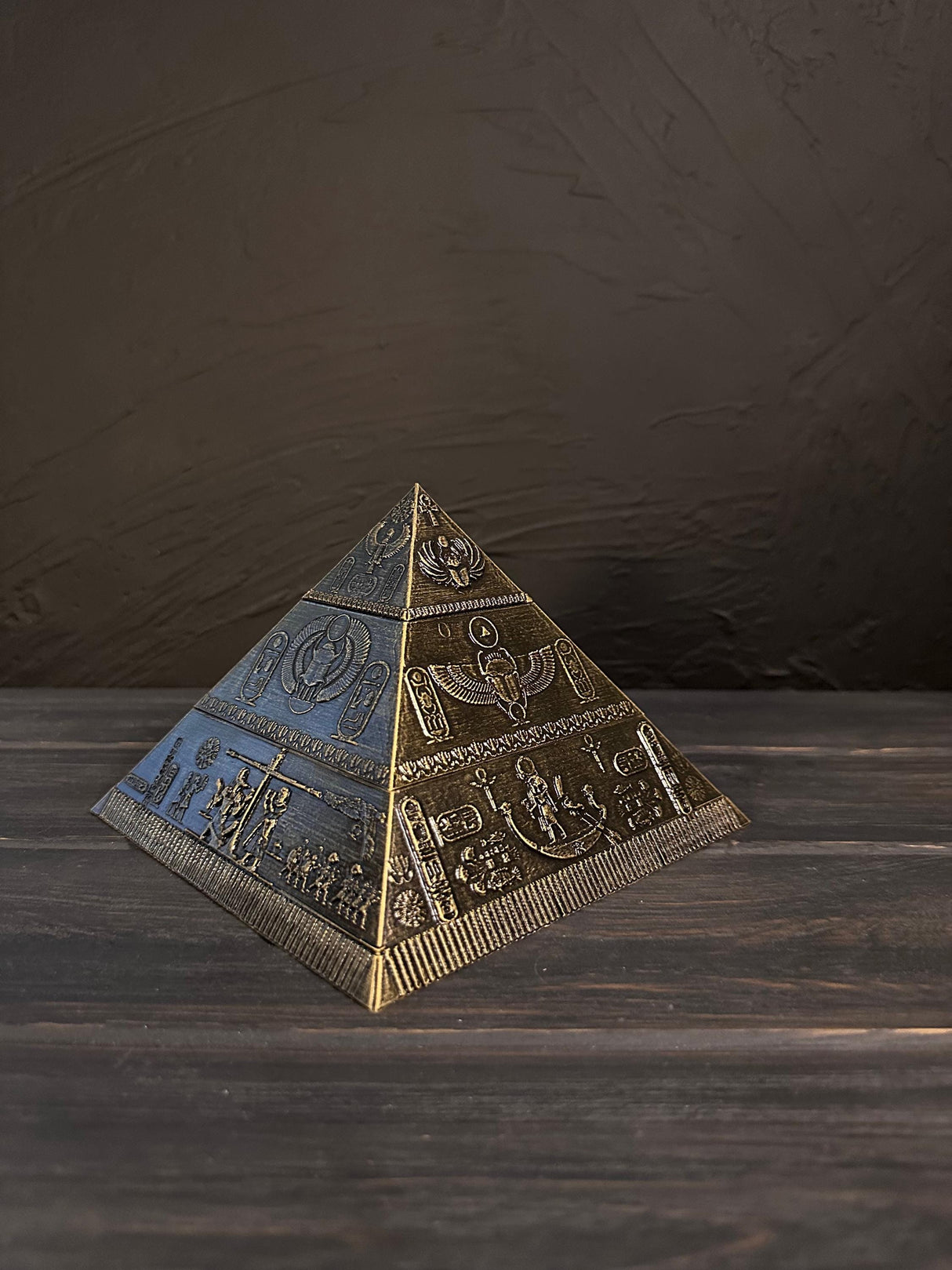 Egyptian Pyramid Stash Box, Hidden Storage Decor, Ancient Egypt Puzzle Pyramid, Secret Puzzle Container