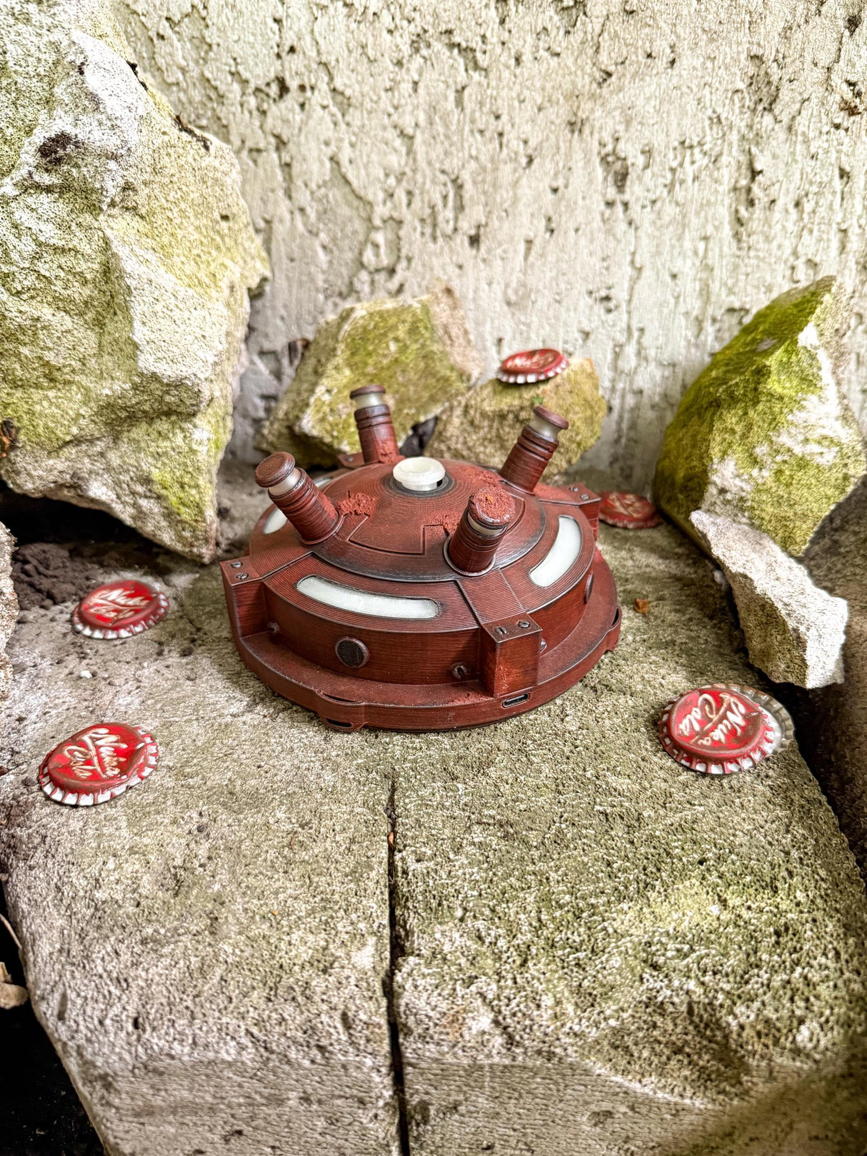 HandMade Cosplay Glowing Plasma Mine Replica, Fallout Inspired Prop, Gamer Decor