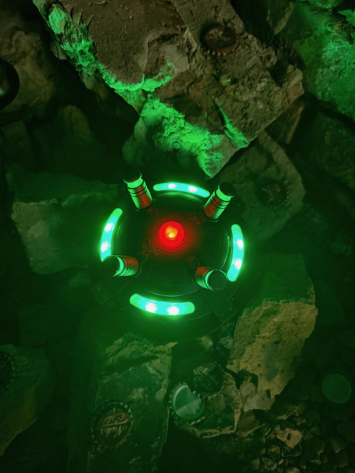 HandMade Cosplay Glowing Plasma Mine Replica, Fallout Inspired Prop, Gamer Decor