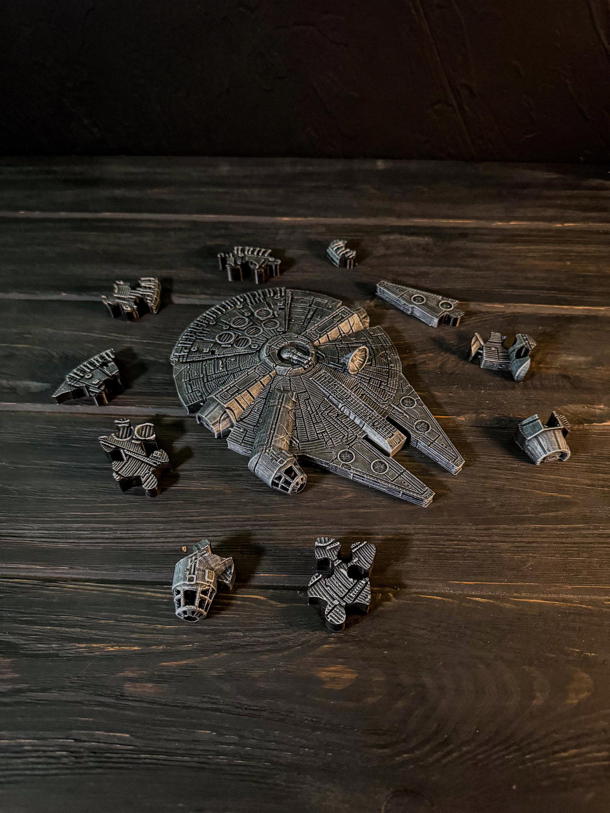 Millennium Falcon Puzzle, Handmade 3D Printed Decor, Gift for Sci-Fi Fans