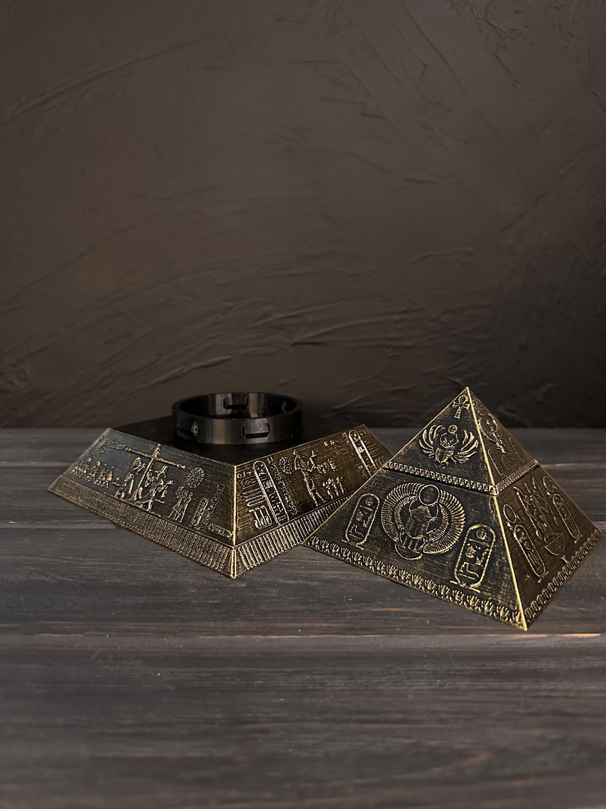 Egyptian Pyramid Stash Box, Hidden Storage Decor, Ancient Egypt Puzzle Pyramid, Secret Puzzle Container