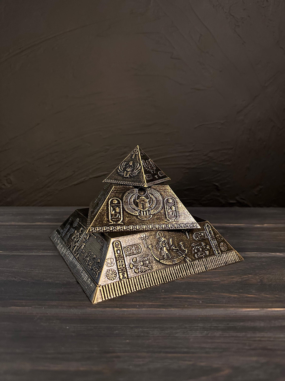 Egyptian Pyramid Stash Box, Hidden Storage Decor, Ancient Egypt Puzzle Pyramid, Secret Puzzle Container