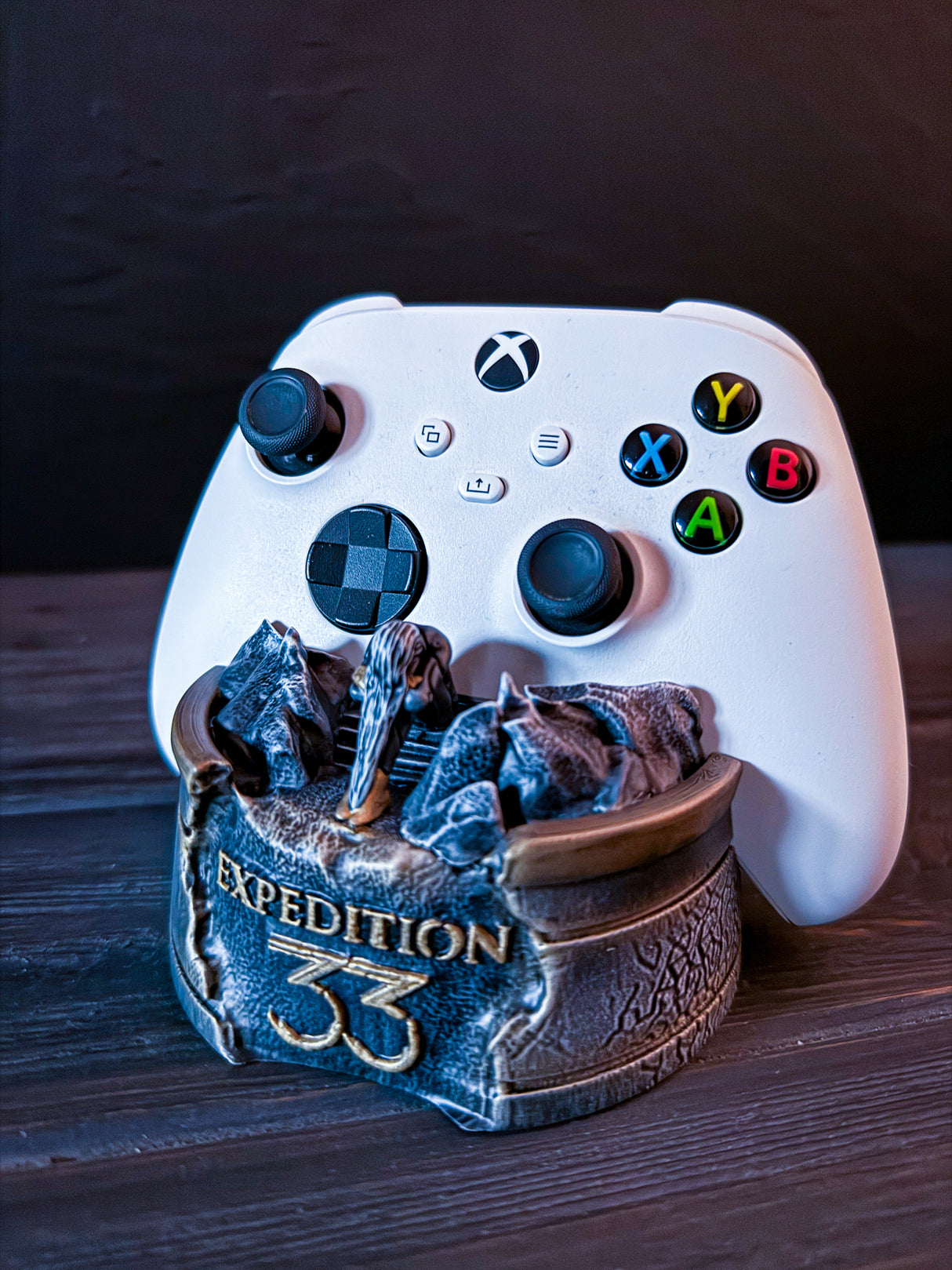 Expedition 33 Xbox Controller Stand, Expedition 33 Monolith, Handcrafted Display Base for Xbox, clair obscur expedition 33