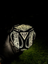 Crimson Desert Activated Abyss Artifact, Crimson Desert Relic, Glowing Cube, Fantasy Collectible