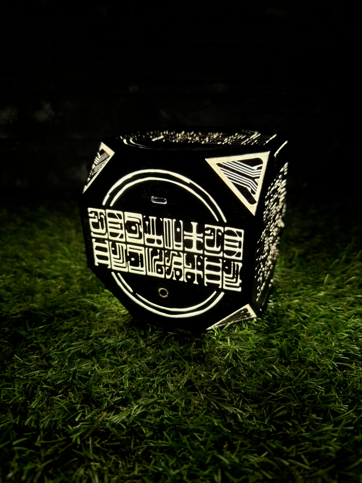 Crimson Desert Activated Abyss Artifact, Crimson Desert Relic, Glowing Cube, Fantasy Collectible