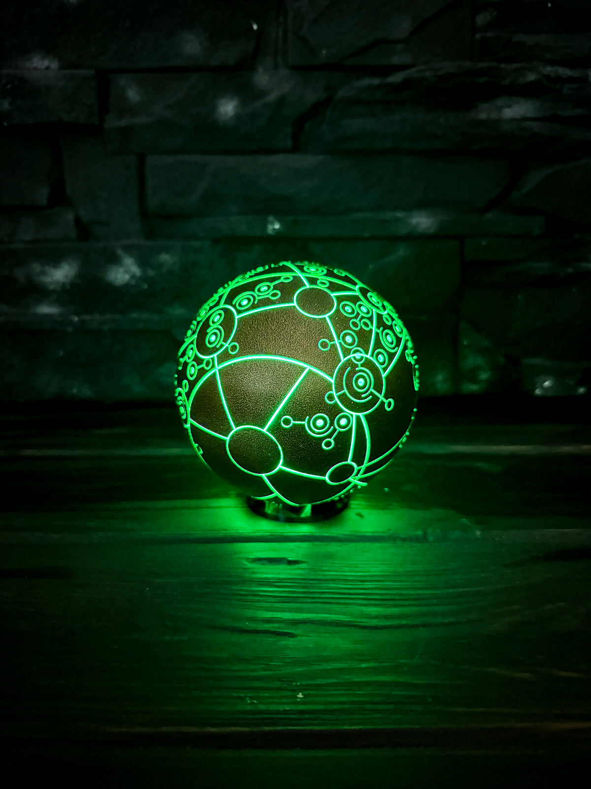 Treasure Planet Map, Glowing Captain Flint Orb, Rechargeable LED Sphere