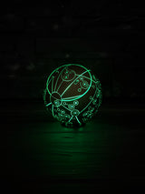 Treasure Planet Map, Glowing Captain Flint Orb, Rechargeable LED Sphere