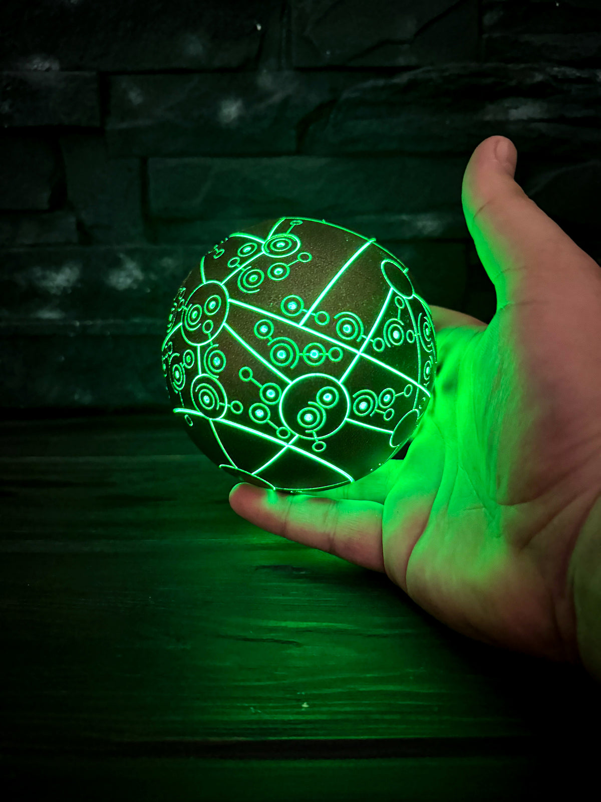 Treasure Planet Map, Glowing Captain Flint Orb, Rechargeable LED Sphere