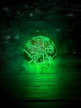 Treasure Planet Map, Glowing Captain Flint Orb, Rechargeable LED Sphere