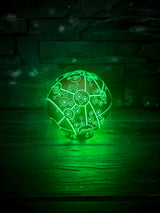 Treasure Planet Map, Glowing Captain Flint Orb, Rechargeable LED Sphere