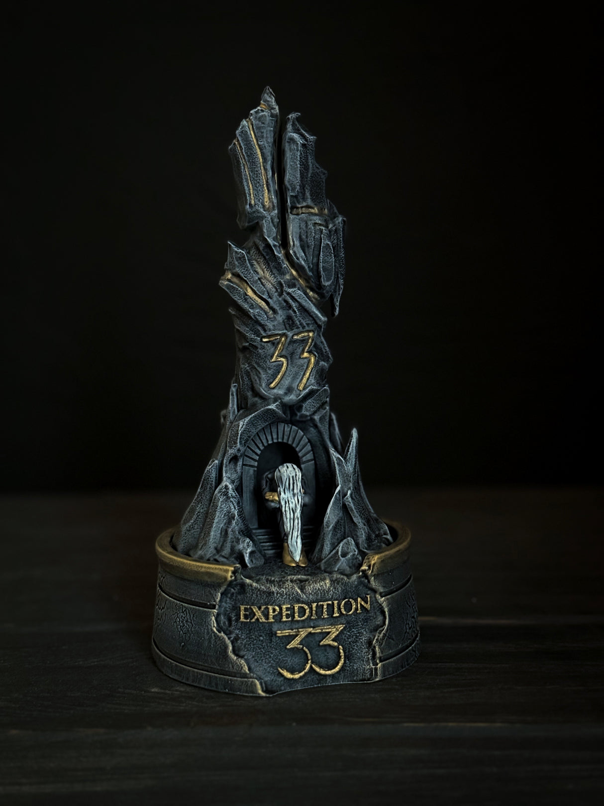 Expedition 33 Monolith | Clair Obscur Inspired Statue | Dark Fantasy Resin Decor | 3D Printed Hand Painted Game Art