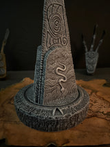 Rotating Puzzle Pillar from Skyrim | Puzzle Stone Replica | 3D Printed Dungeon Prop | Rotatable Skyrim Puzzle