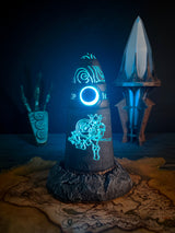 Skyrim Warrior Stone Lamp – Fantasy LED Decor – PLA Printed Standing Stone – Elder Scrolls Gift for Gamers and Collectors