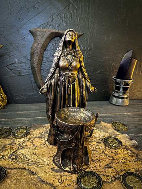 Mara Statue Skyrim, The Elder Scrolls V Decor and Cosplay, Goddess of the Nine Divines, Mother-Goddess, Goddess of Love, Mara Figurine