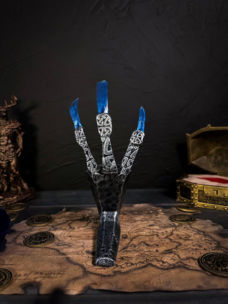 Sapphire Dragon Claw, Skyrim The Elder Scrolls V Artifact, Decor and Cosplay