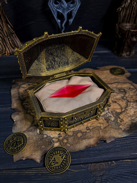 Stones of Barenziah Skyrim The Elder Scrolls V, Barenziah Box with Unusual Gem from Skyrim, Unusual Artifact