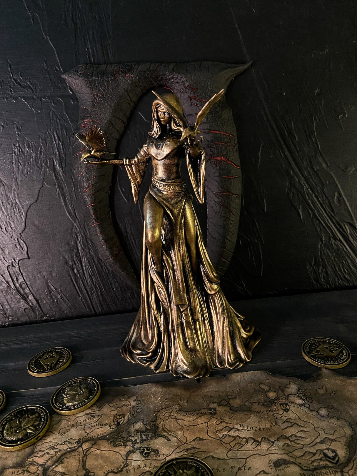 Nocturnal Statue Skyrim, The Elder Scrolls V, Daedric Prince of Night and Darkness, Night Mistress Figurine, Sexy goddess