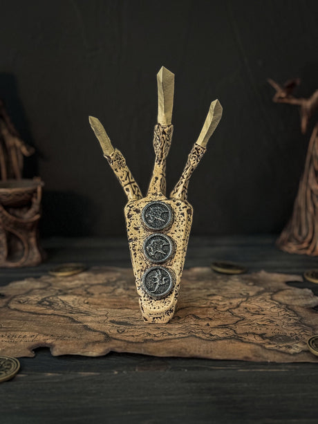 Ivory Dragon Claw, Skyrim The Elder Scrolls V Artifact, Decor and Cosplay, Skyrim Replica, Puzzle Item