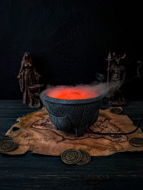 Fire Salts Humidifier, Aroma Diffuser, Glowing Oil Diffuser, Night Light Skyrim Inspired, The Elder Scrolls Alchemy, Twinkling Effect Lights
