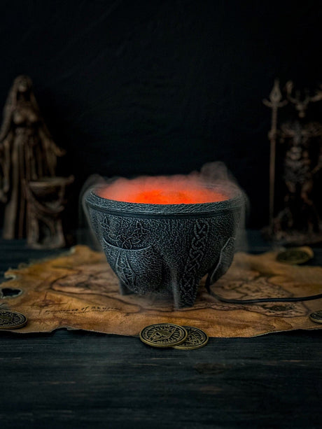 Fire Salts Humidifier, Aroma Diffuser, Glowing Oil Diffuser, Night Light Skyrim Inspired, The Elder Scrolls Alchemy, Twinkling Effect Lights