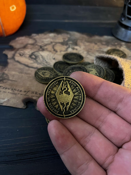 Skyrim, Septim Coins, The Elder Scrolls V, Money Pouch, Money from Video Game, Drakes from Skyrim
