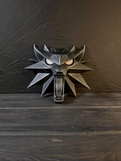 The Witcher 3: Wild Hunt Logo, Wall Decor, Inspired by The Witcher 3, Wolf Symbol, Geralt of Rivia Medallion