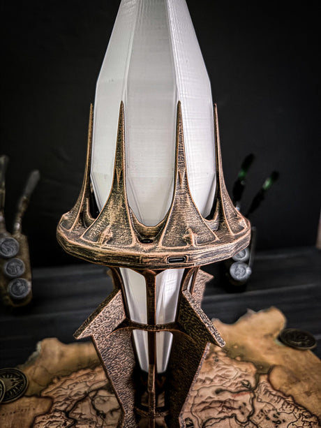 Varla Stone with a Stand, Skyrim Inspired, Glowing Artefact, The Elder Scrolls Nightlight