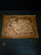 Skyrim Map, Home and Office Decor, Art, The Elder Scrolls V Poster