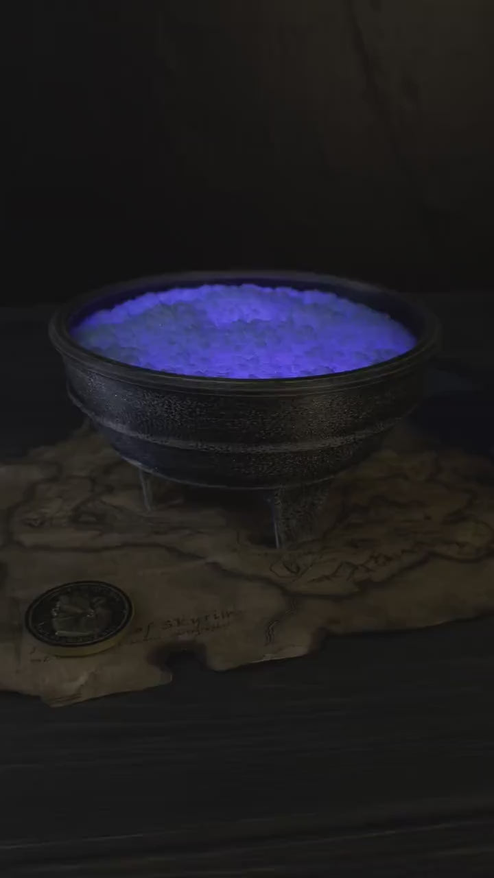 Skyrim Frost Salts, The Elder Scrolls V Inspired, Alchemical Ingredient for Potions, Twinkling Effect Lights, Artifact