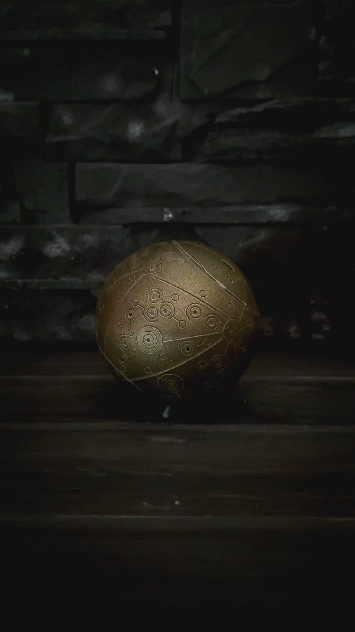 Treasure Planet Map, Glowing Captain Flint Orb, Rechargeable LED Sphere