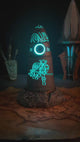 Skyrim Warrior Stone Lamp – Fantasy LED Decor – PLA Printed Standing Stone – Elder Scrolls Gift for Gamers and Collectors
