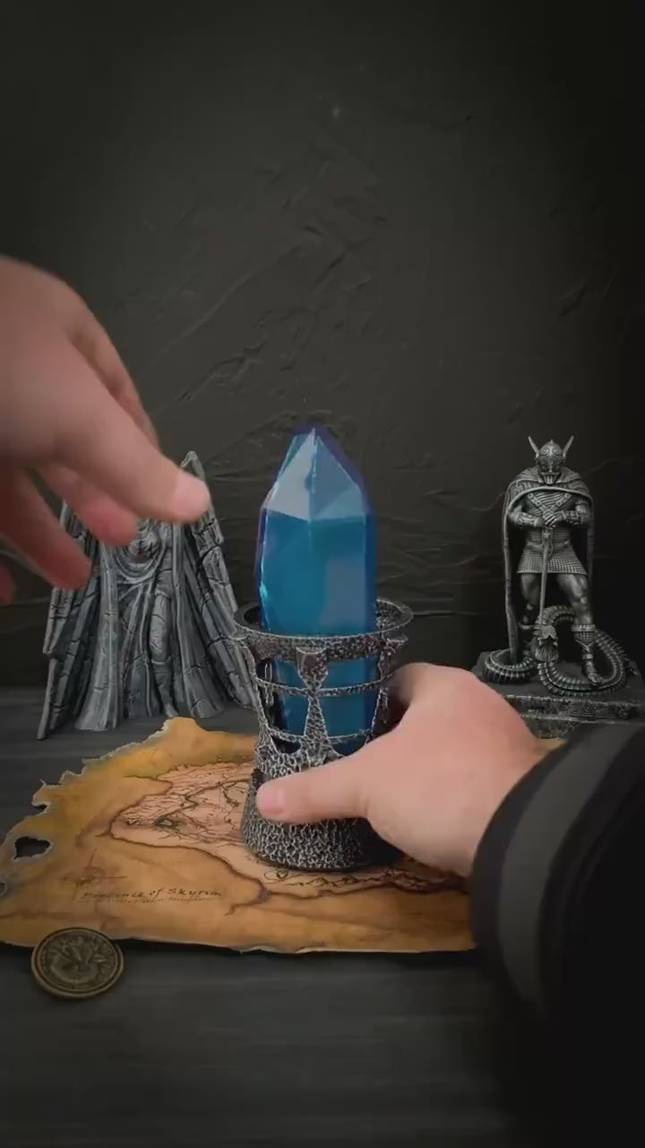 Nightlight Soul Gem, Skyrim Inspired Replica, The Elder Scrolls V Artefact, LED Lamp, Prop Cosplay