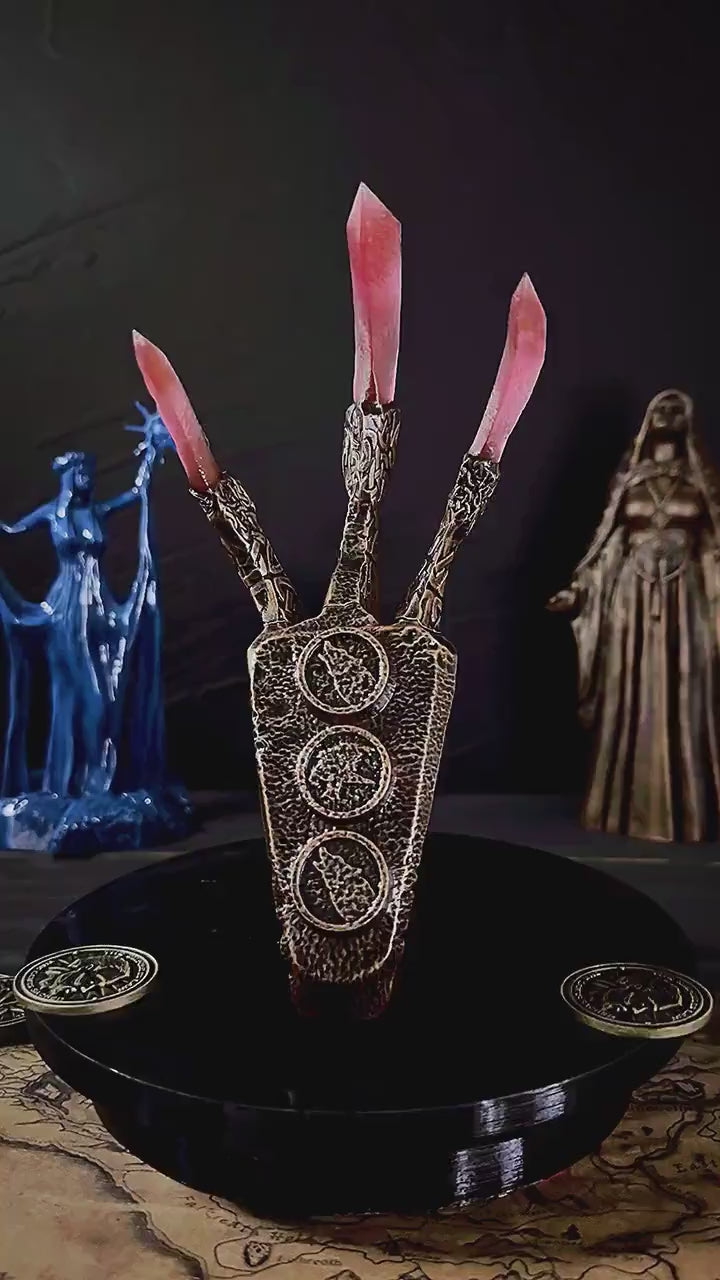 Ruby Dragon Claw, Skyrim Artefact, Correct Animal Combination, The Elder Scrolls Decor, Gift for Fans