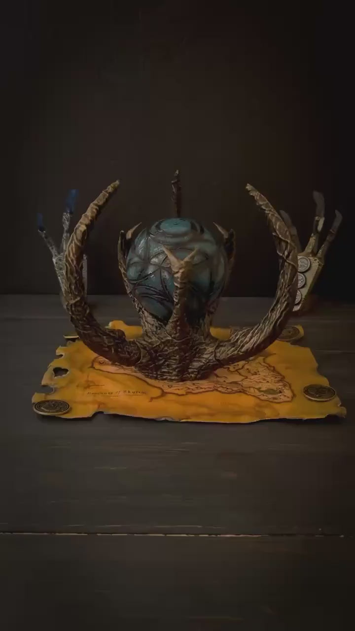 The Eye of Magnus Replica, Skyrim Glowing Artifact With a Stand, The Elder Scrolls V Inspired