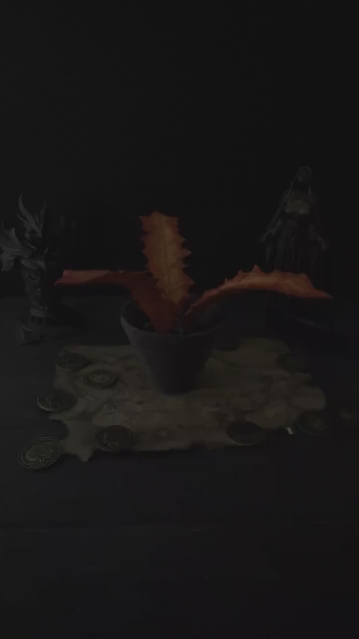 Crimson Nirnroot Night Light, Skyrim Replica, Elder Scrolls V Alchemy Ingredient, LED Artifact